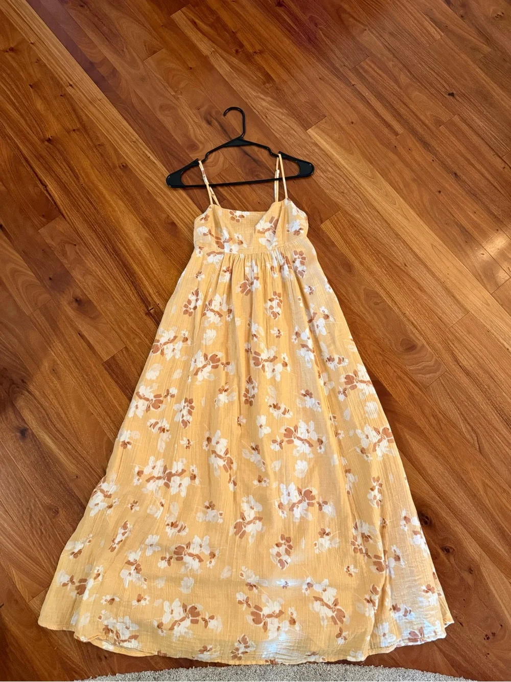 ABERCROMBIE Floral Spaghetti-strap Maxi Dress